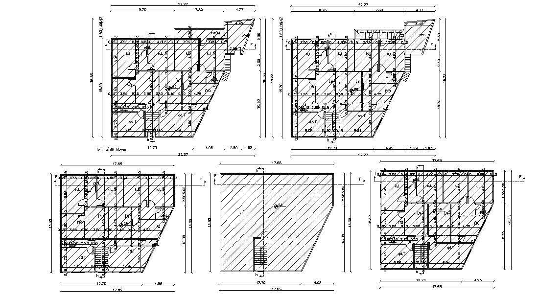 Architecture Apartment Floor Plan Design DWG File
