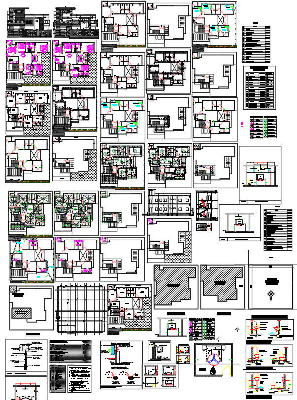 Completed House Architecture Project with Drawings & Plans