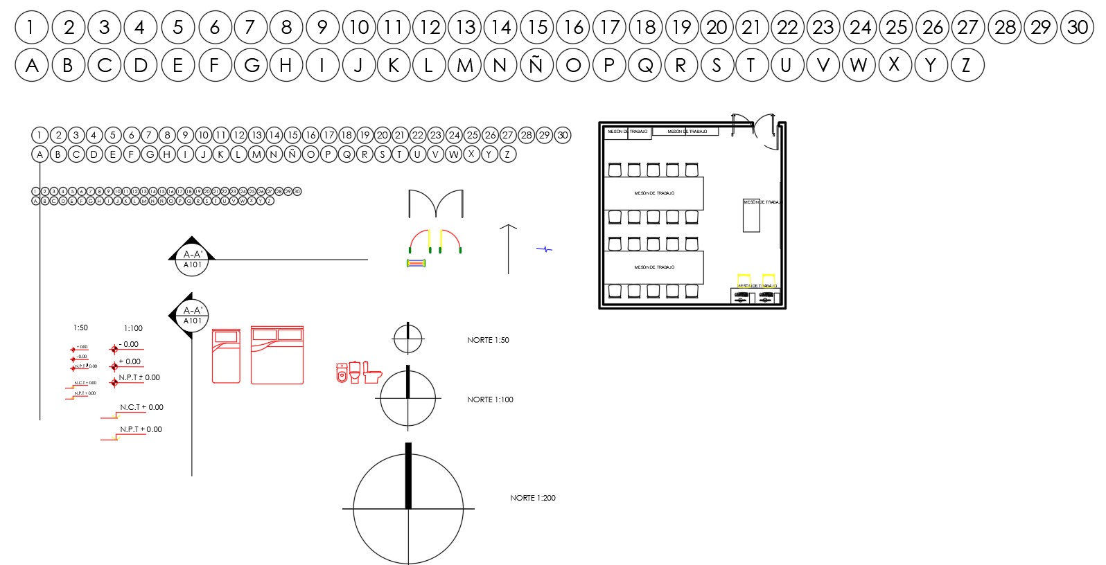 Architecture Drafting AutoCAD Random Blocks DWG File