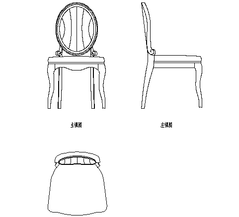 Armchair and Furniture CAD Block Layout in DWG Format