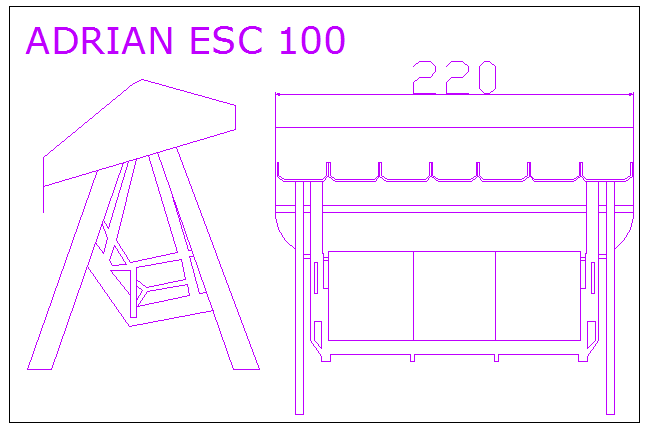 Garden Armchair CAD Detail Drawing for Outdoor Design
