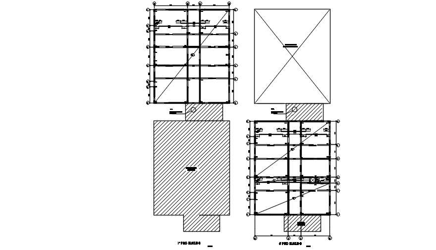 A roof plan of the college building is given in this Autocad drawing file. Download the Autocad file.