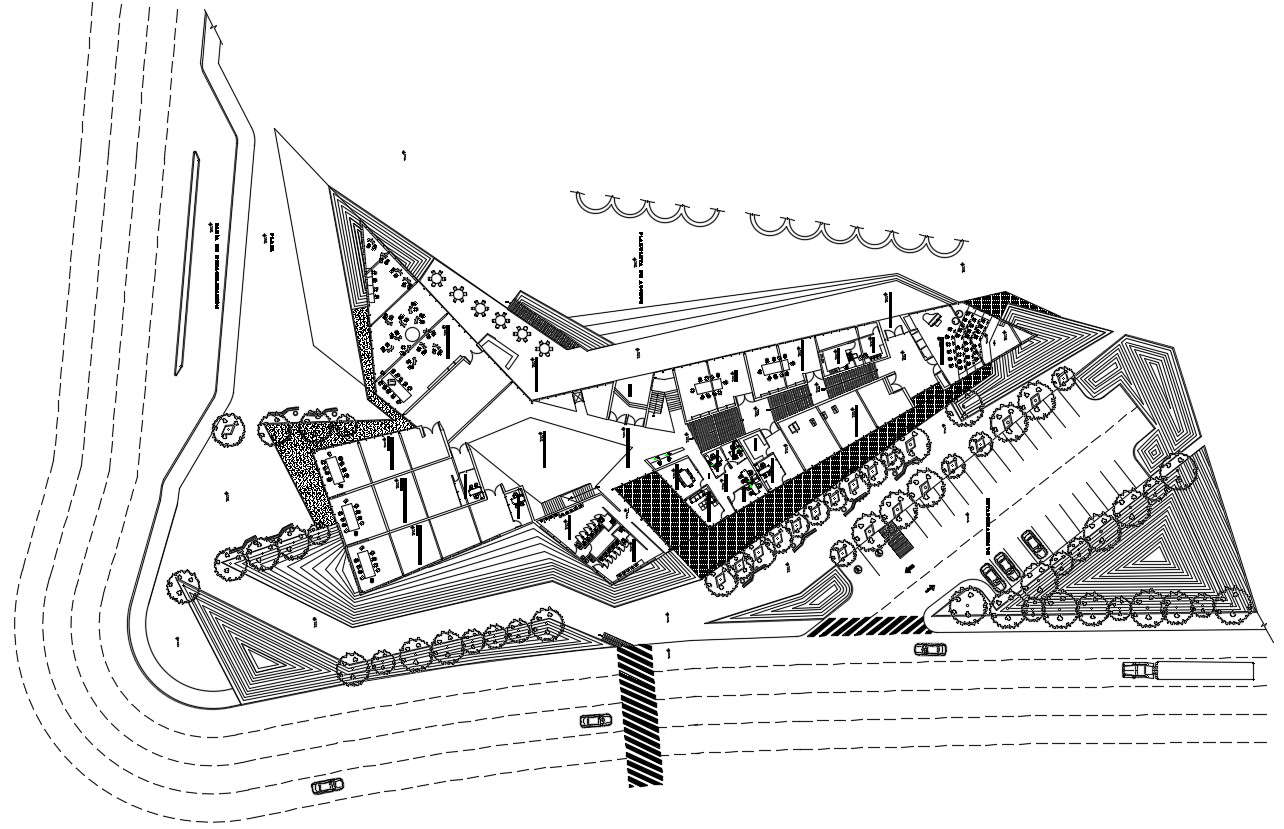 Art School Layout Plan DWG File