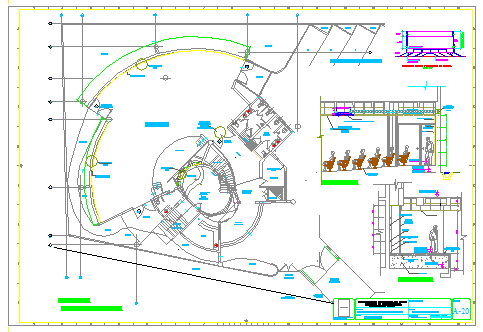 Art gallery acoustic plant design drawing