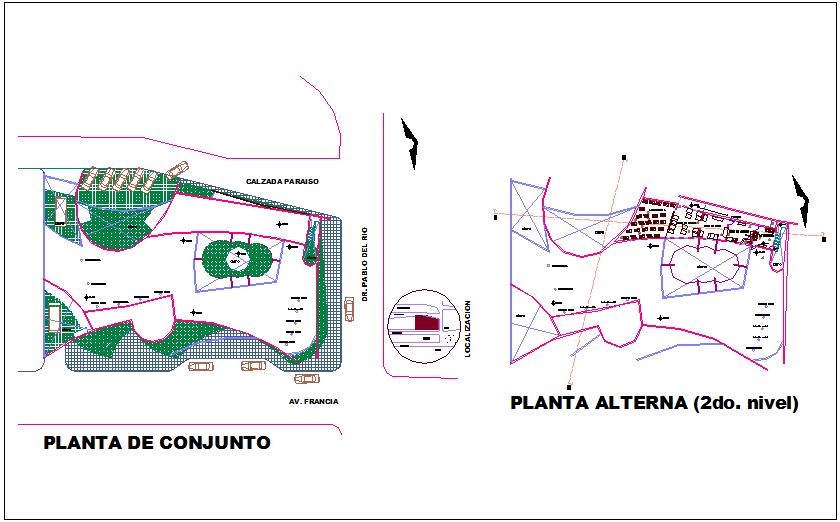 Assembly and alternate plan for office of nursery dwg file