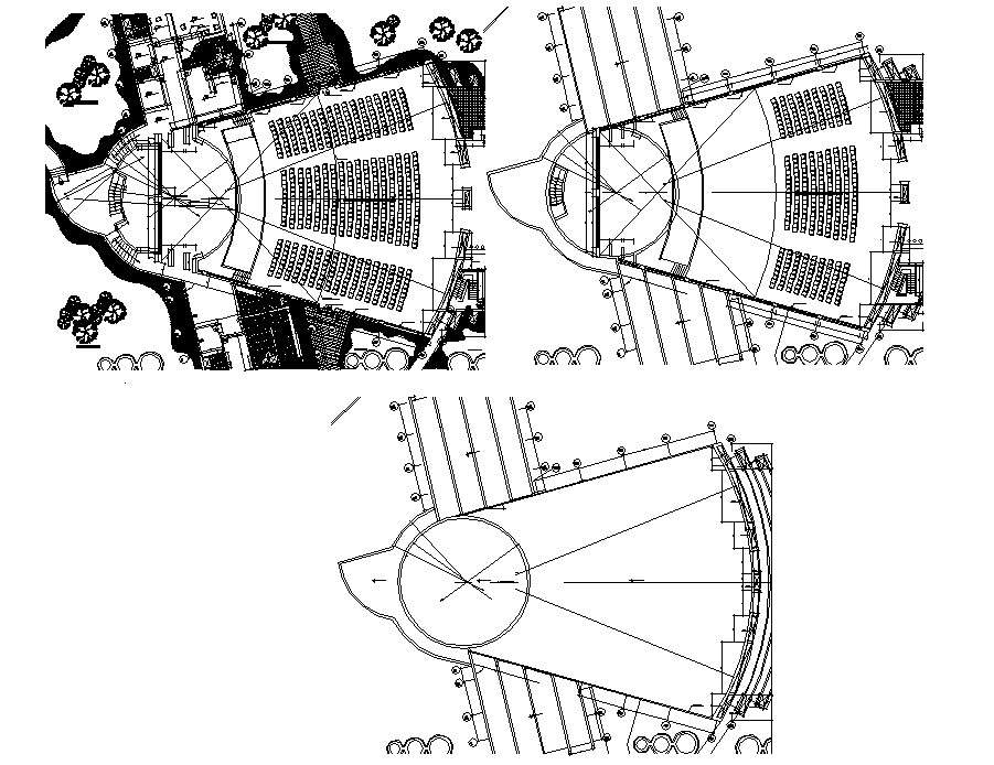 Auditorium Design Plan DWG File