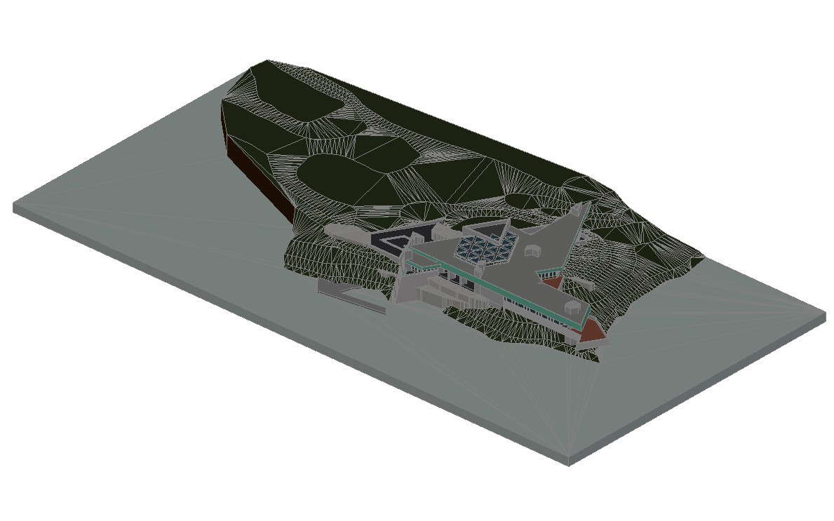 3D Building Drawing in AutoCAD Format for Structure Planning files