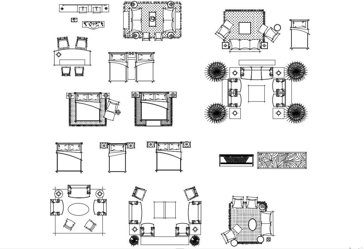 AutoCAD Furniture Blocks DWG Free Download