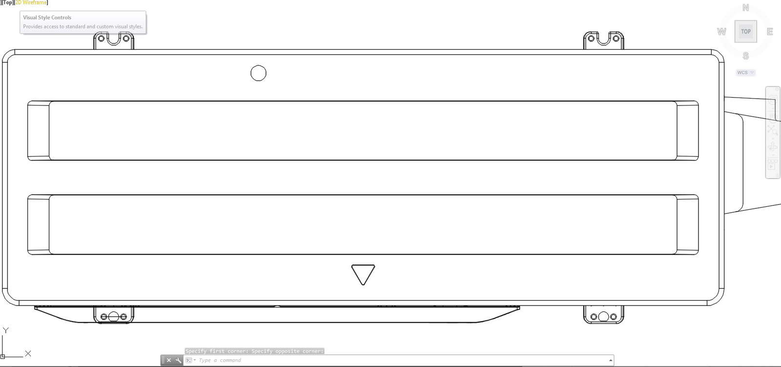 AutoCAD 2D block of Air conditioner, dwg file