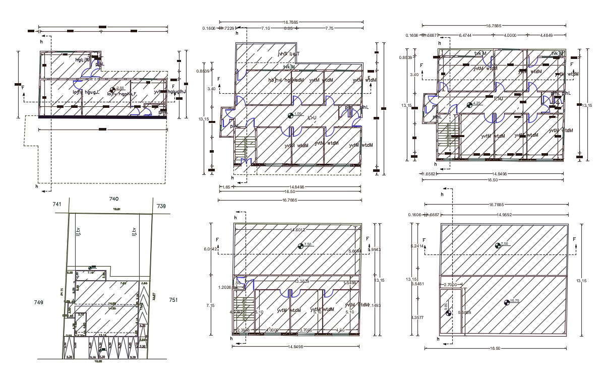 AutoCAD Apartment Floor Plan With Dimension 