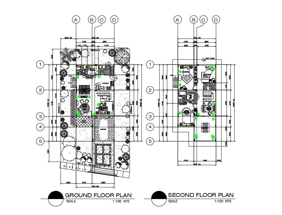 AutoCAD House Working Drawing Plan Download Free DWG File
