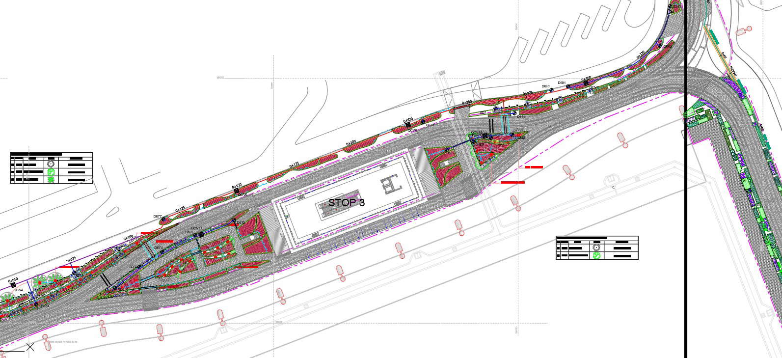 AutoCAD Road Network Plan CAD Drawing 