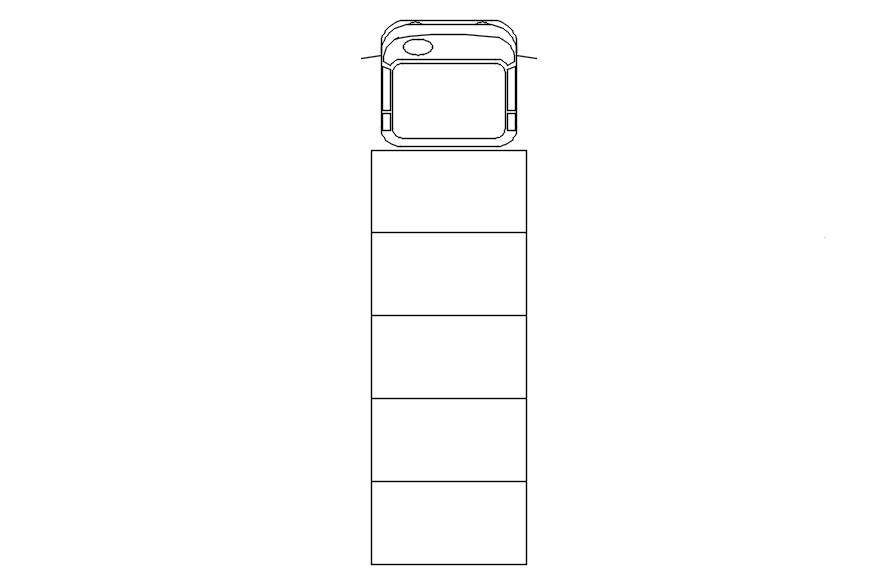 AutoCAD block of heavy loaded vehicle, dwg file, CAD file
