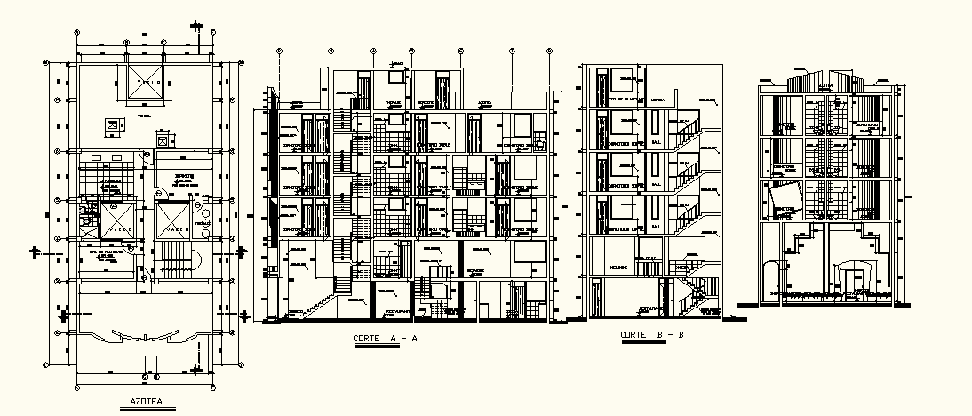 Hostel Drawing In AutoCAD File