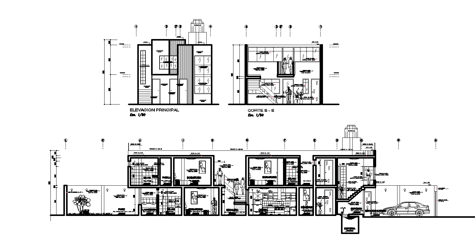House Plans In AutoCAD File