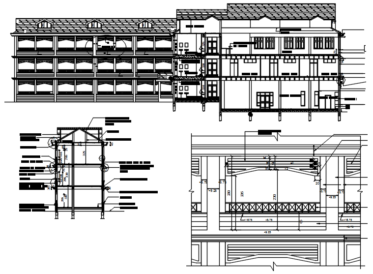School Floor Plan In DWG File