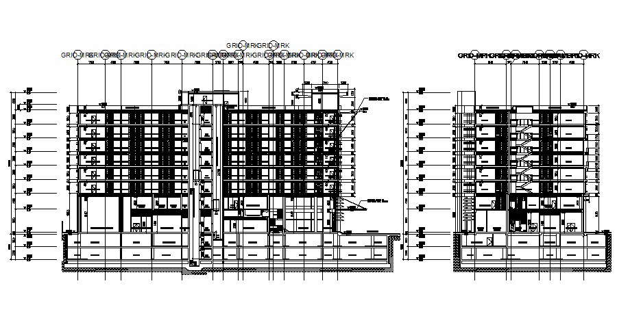 Hotel Building Plan In AutoCAD File