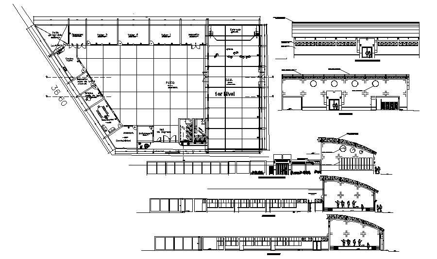 Commercial Layout Design In AutoCAD File