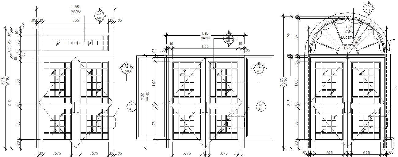Autocad drawing of Door
