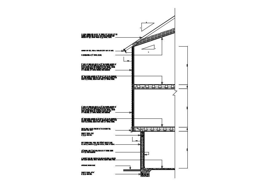House Section Drawing CAD file