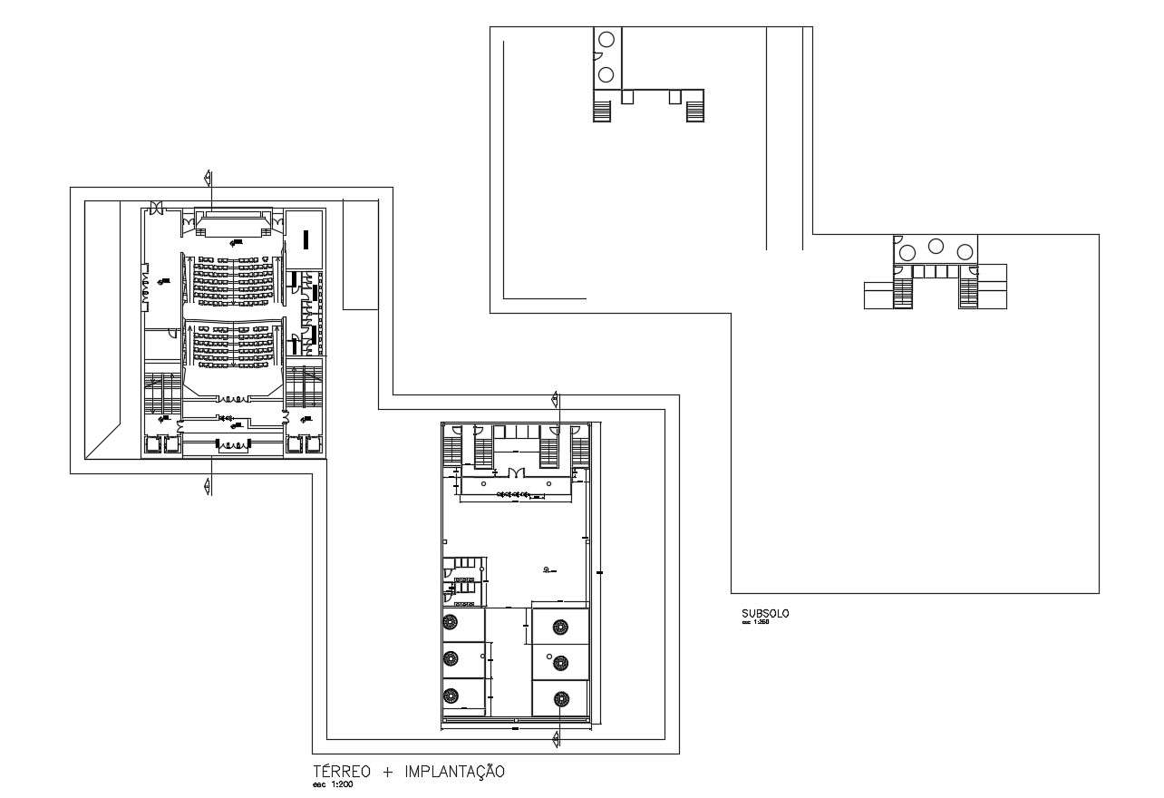 Autocad drawing of auditorium