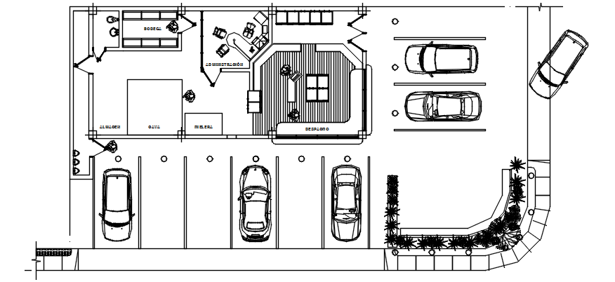 Autocad drawing of commercial office 