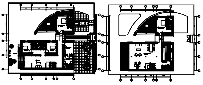 Autocad drawing of commercial office