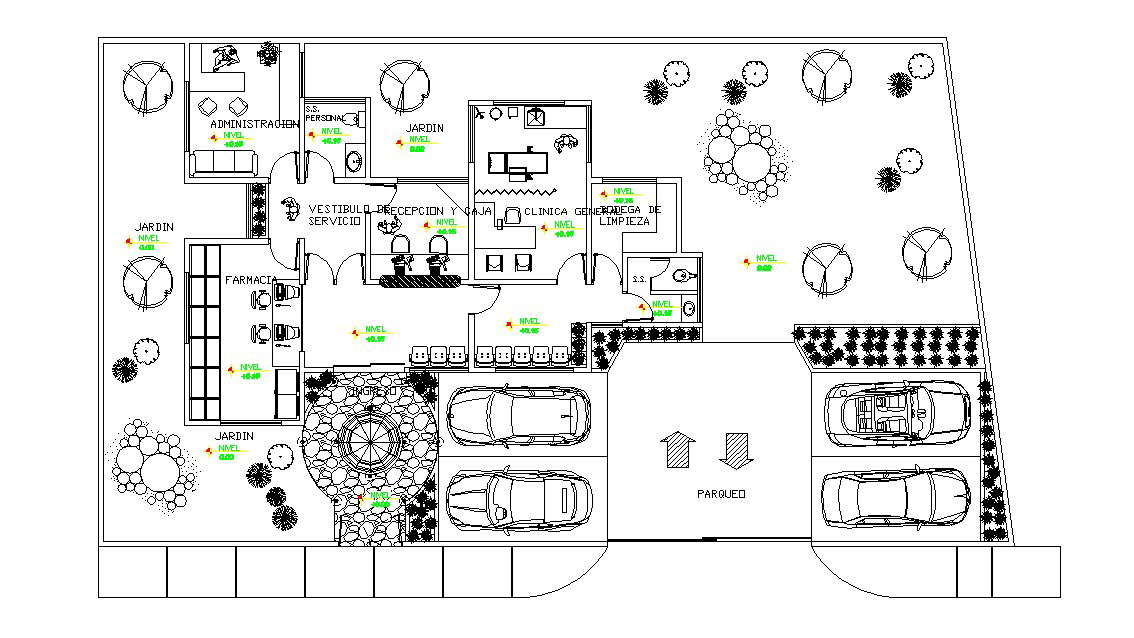 Autocad drawing of commercial office
