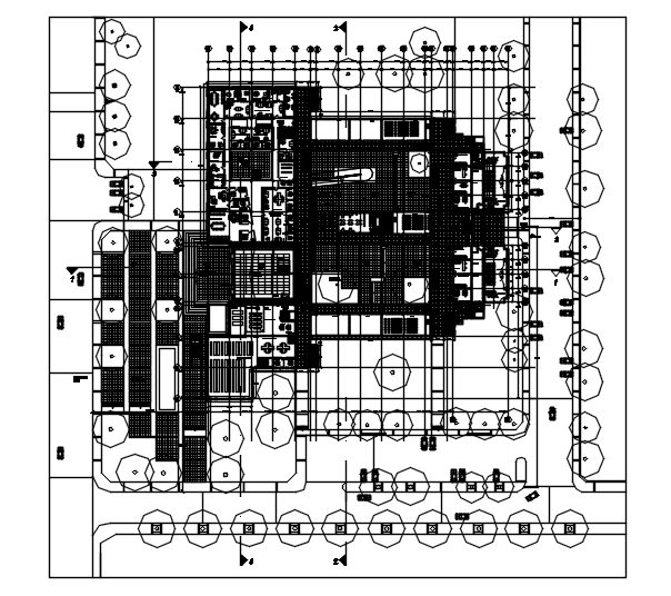 Autocad drawing of commercial office