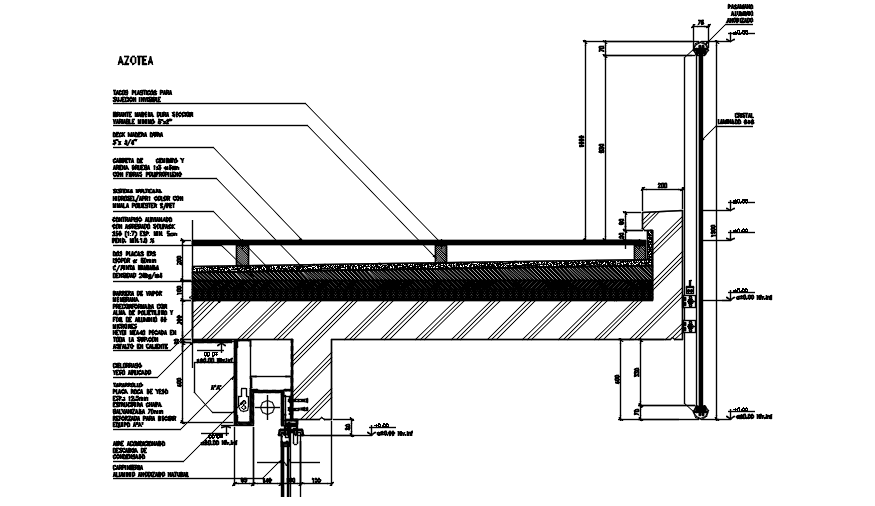 Autocad drawing of construction detail 