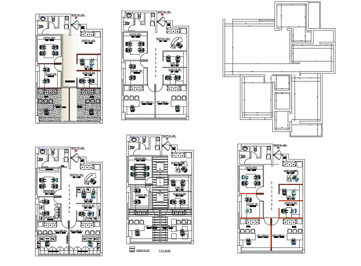 Autocad drawing of corporate office