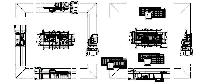 Autocad drawing of gymnasium