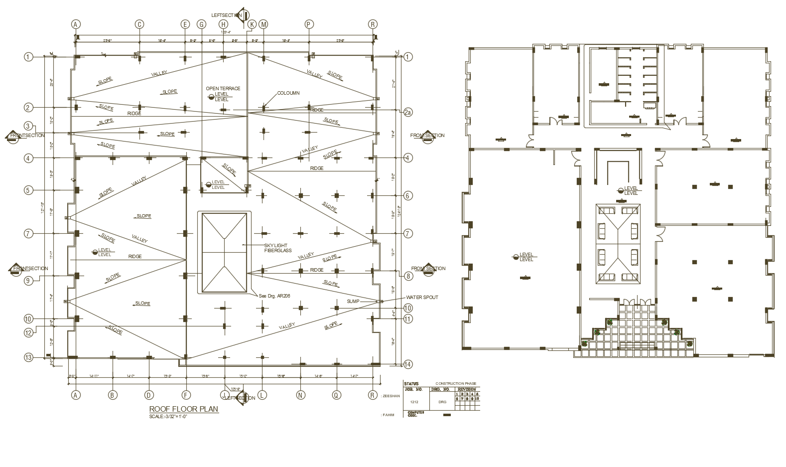 Autocad drawing of gymnasium layout