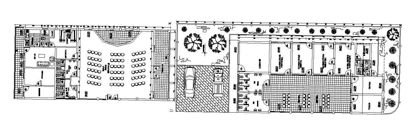 Autocad drawing of health center