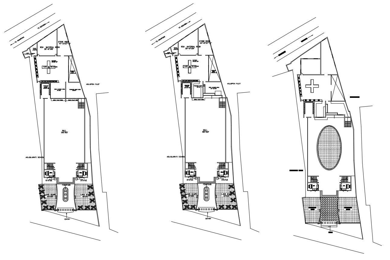 Autocad drawing of hotel 