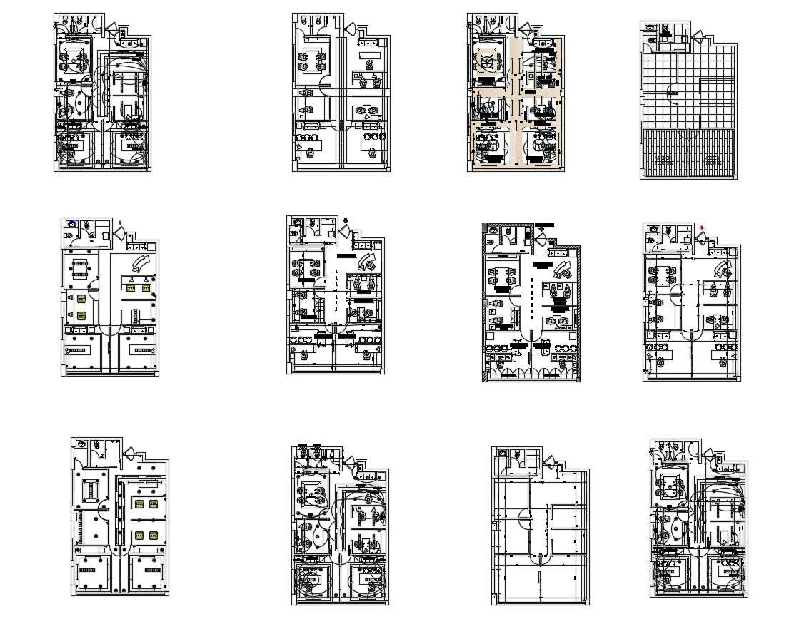 Autocad drawing of office 