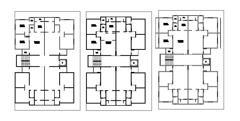 Autocad drawing of residential bungalow site plan