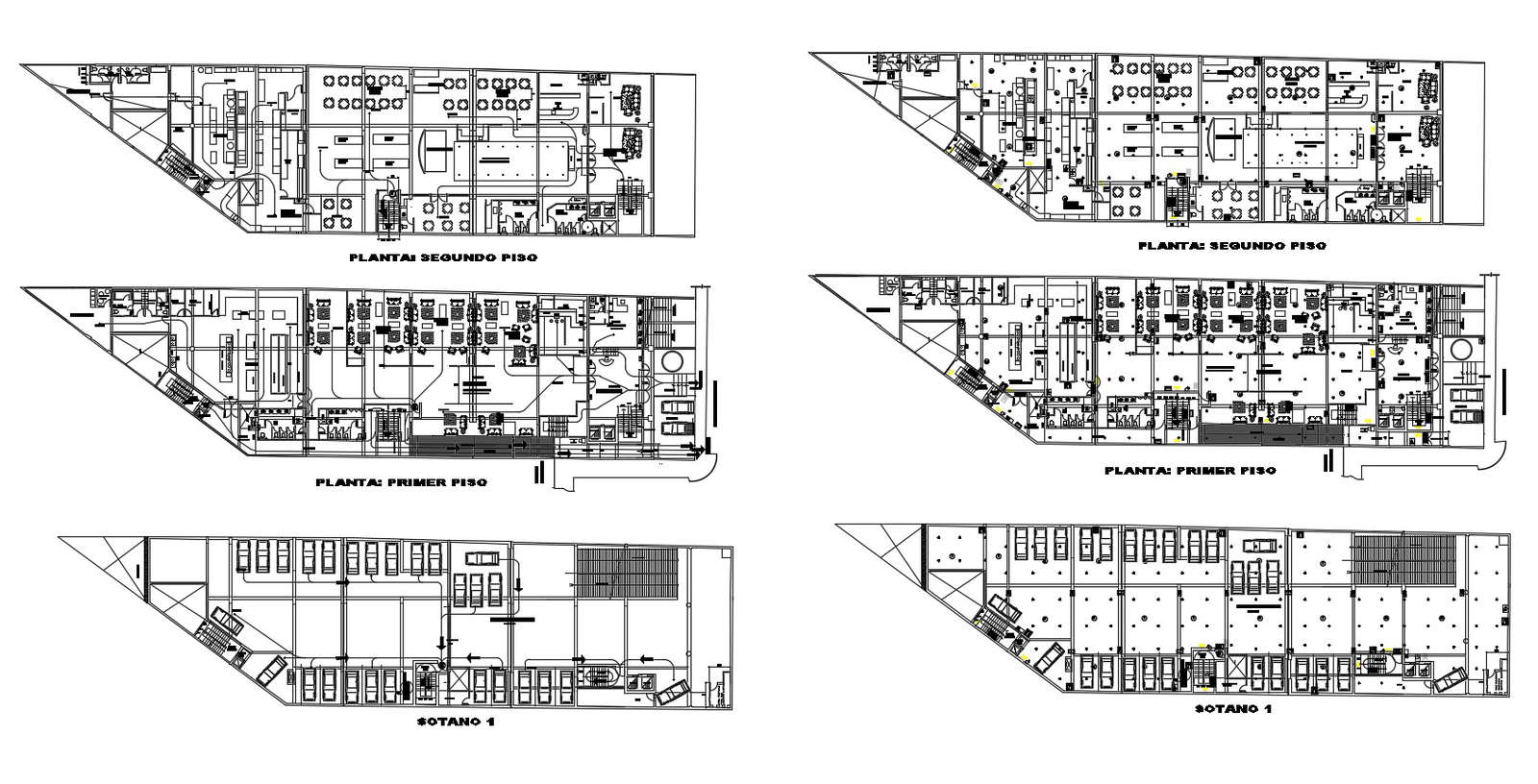Autocad drawing of restaurant