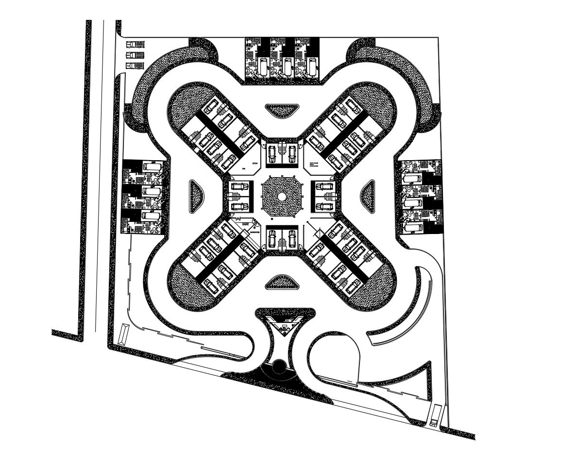 Autocad drawing of restaurant