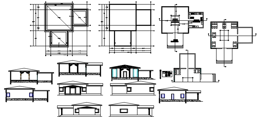 Autocad drawing of restaurant