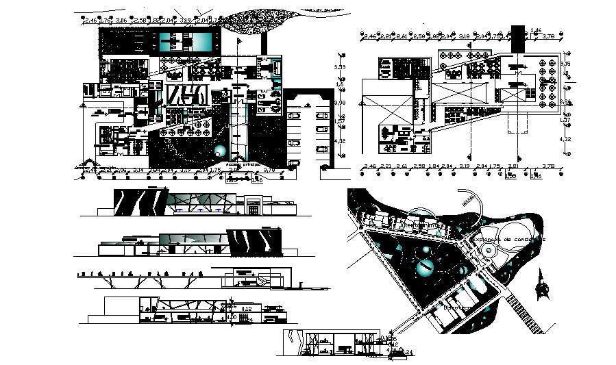 Restaurant Plan Drawing In AutoCAD File
