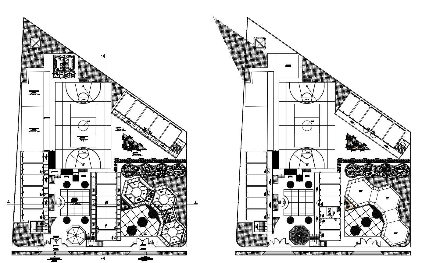 Autocad drawing of school