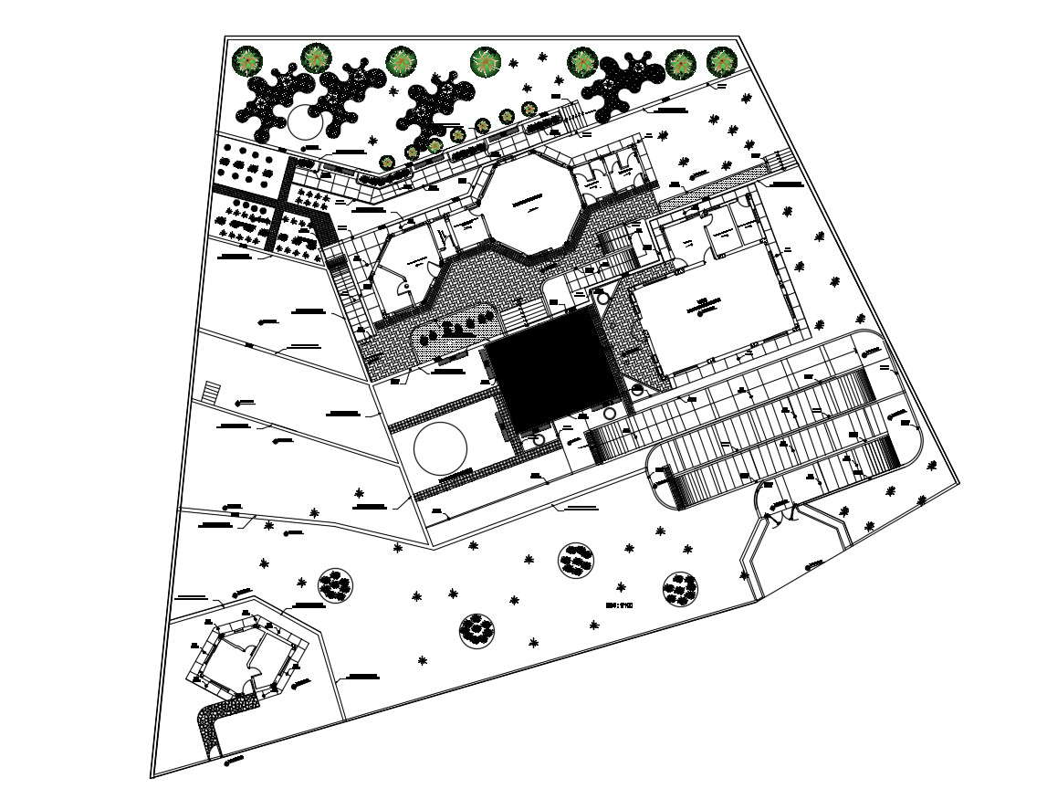 Autocad drawing of school