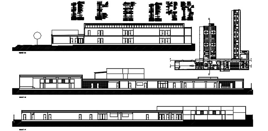 Autocad drawing of school building design