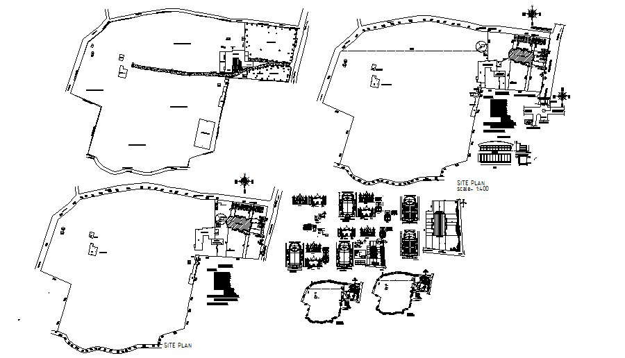 Autocad drawing of the church with elevations