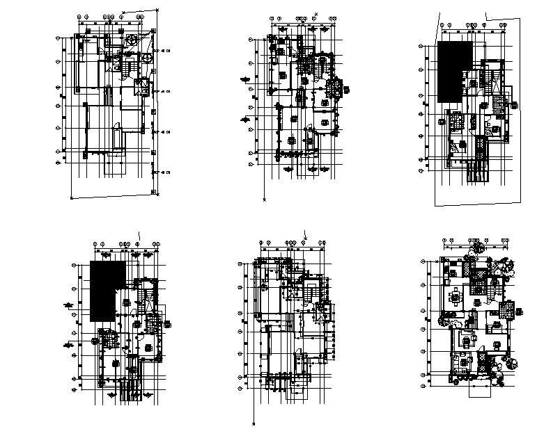 Autocad drawing residential house