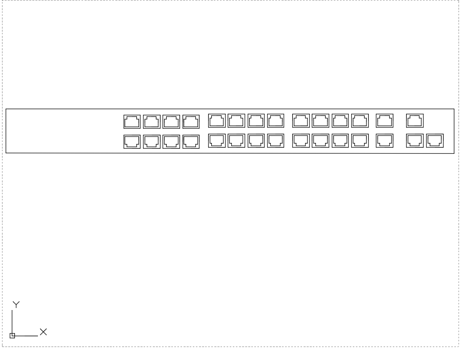 BLOCK - 24 PORT NETWORK SWITCH