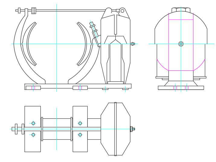 Brake Type-1 Free CAD Drawing DWG File