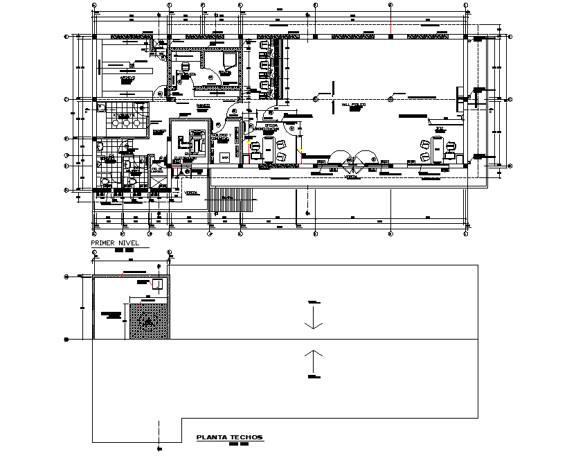 Bank branch office plan detail dwg file
