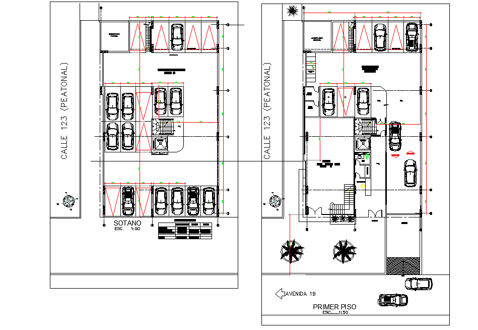 Bank office plan detail